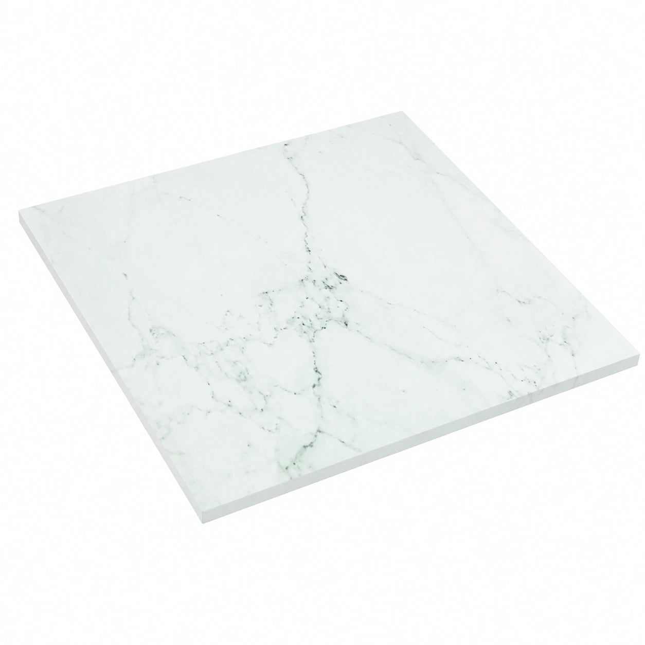 Table à manger, en verre trempé, coloris blanc, 50 x 50 cm, pour la salle à manger