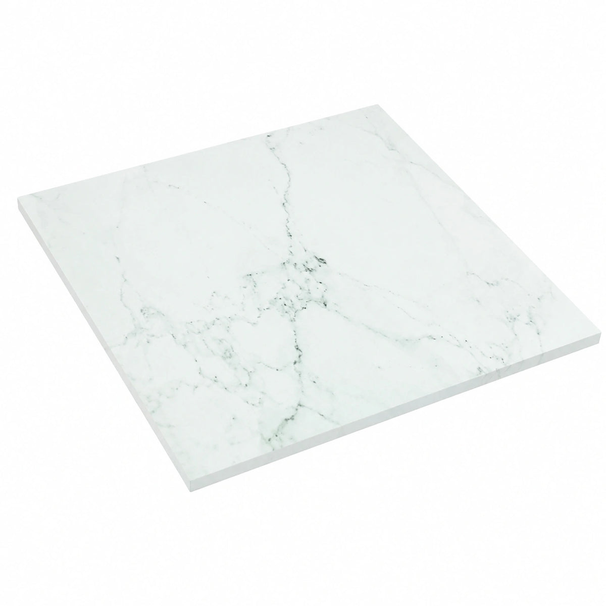 Table à manger, en verre trempé, coloris blanc, 50 x 50 cm, pour la salle à manger