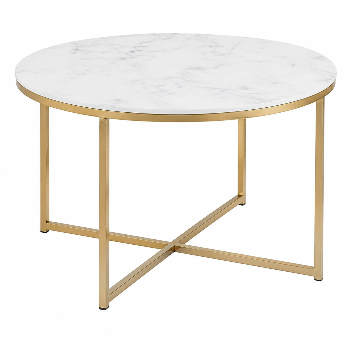 Table basse, en verre, 80 x 45 cm, coloris blanc, pour le salon