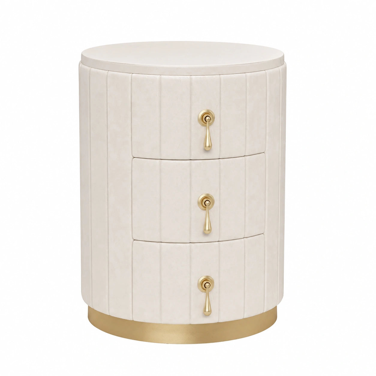 Table de chevet, avec tiroirs, coloris blanc, pour la chambre
