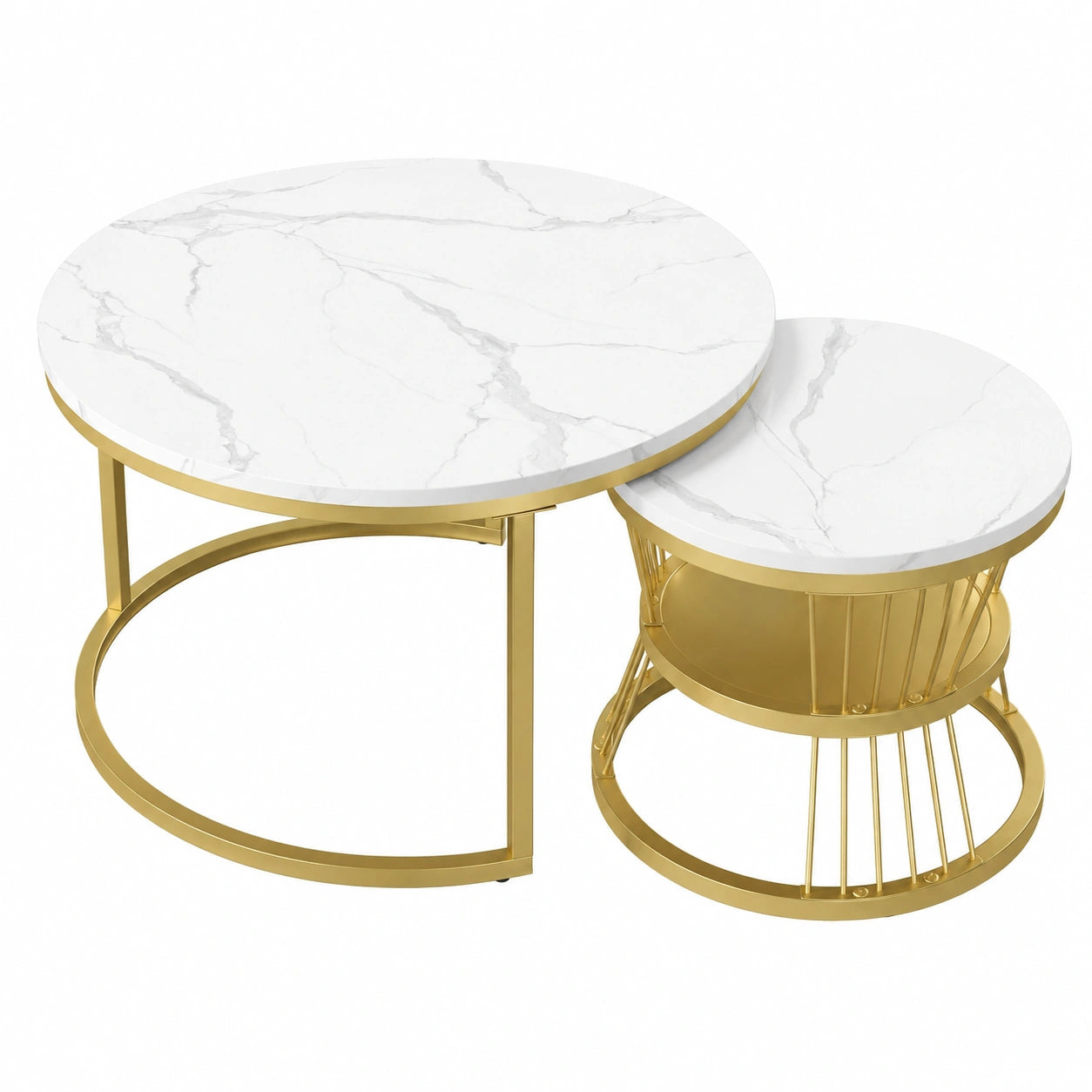 Salon de jardin, en métal, coloris blanc, pour la terrasse ou le jardin